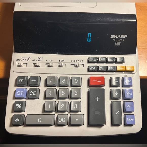 COPY - Sharp EL-1197PIII Printing Calculator ~ Works Great and Tested x✨ - Picture 2 of 5